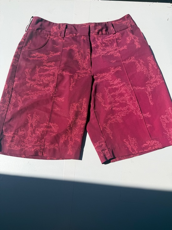 Nike Other - Nike mens Burgundy Printed Flat Front Golf Shorts red medium 10” inseam A10